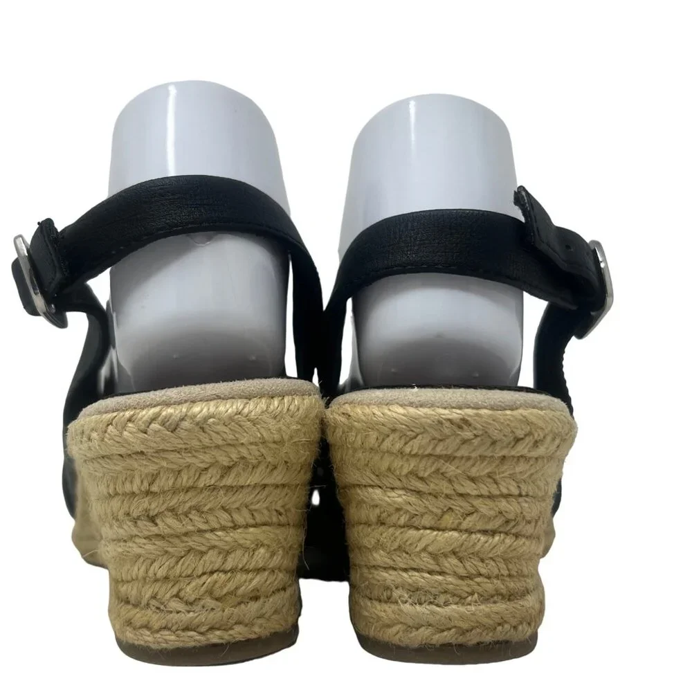 Easy Street Kindly Womens Black‎ Slingback Espadrille Sandal Size 9.5M